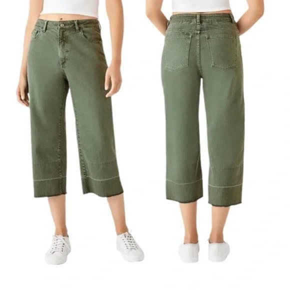 Dl1961 Hepburn Cropped High-Rise Wide Leg Size 31 - Picture 1 of 6